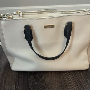 Kate spade cream and black tote
